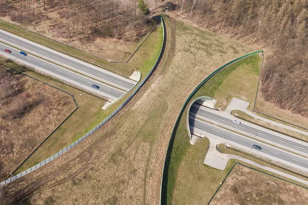 高速道路の空中風景 — ストック写真