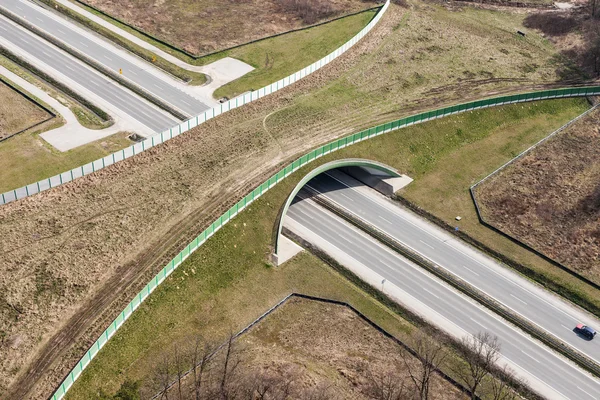 Vista aérea de la autopista —  Fotos de Stock