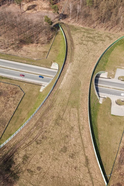 Aerial view of highway — Stock Photo, Image