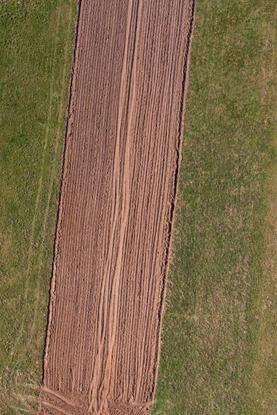 Skörden fält i Polen — Stockfoto