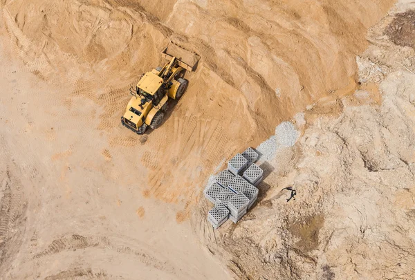 Movedor terra de trabalho — Fotografia de Stock