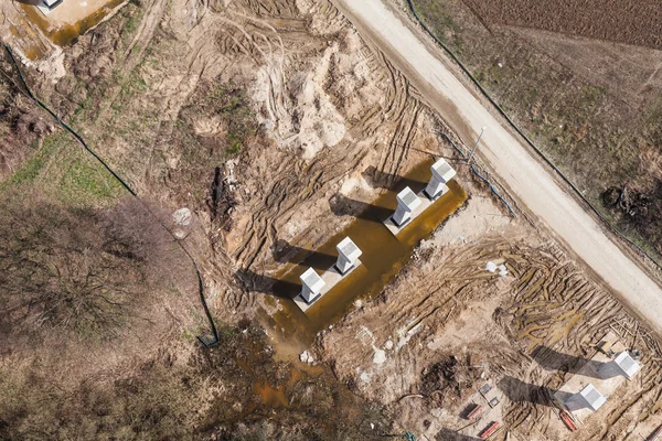 Highway construction site — Stock Photo, Image