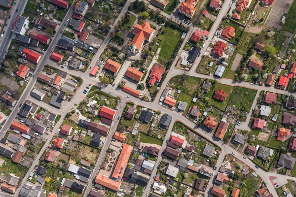 Vista aerea della città di Nysa — Foto Stock