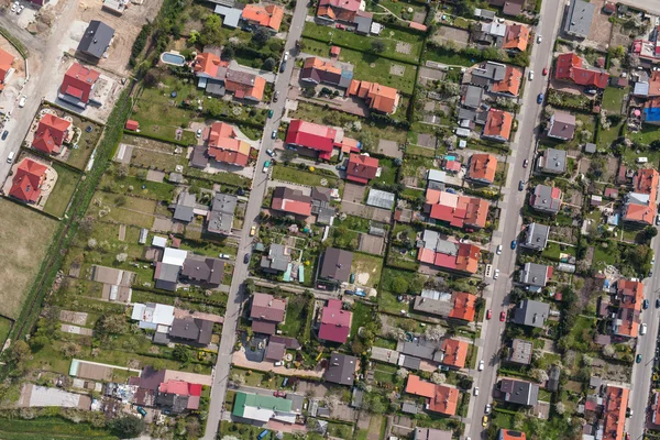 Вид с воздуха на город Ныса — стоковое фото