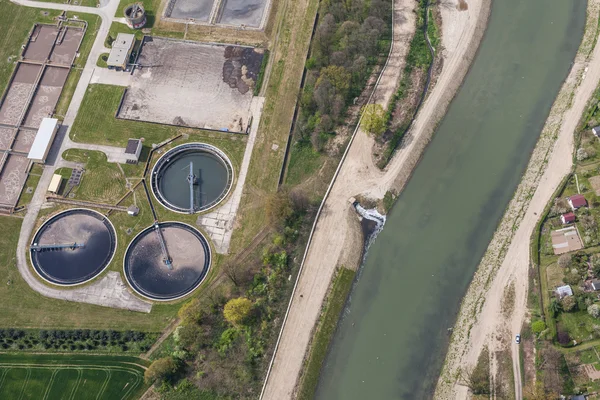 Sewage treatment plant — Stock Photo, Image