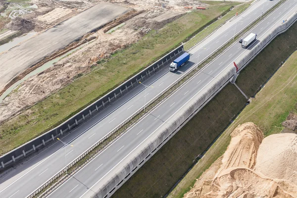 Vista aérea de la autopista — Foto de Stock