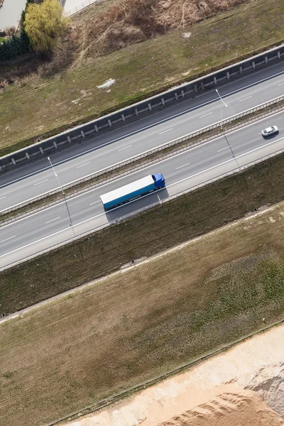 Vista aérea da rodovia — Fotografia de Stock