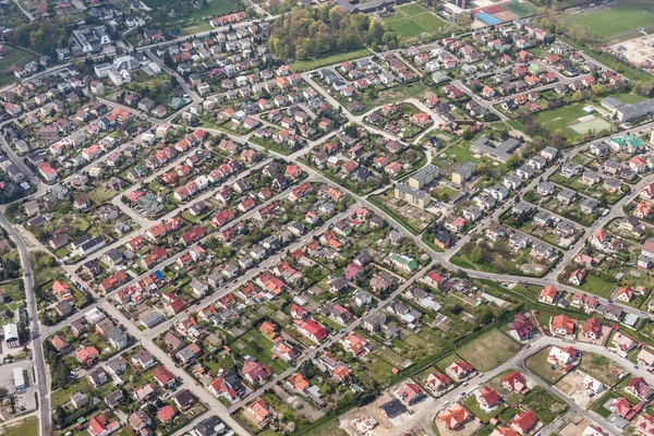 Aerial view of Nysa city — Stock Photo, Image