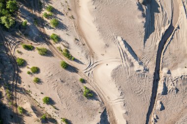 işleme tesisi kum havadan görünümü