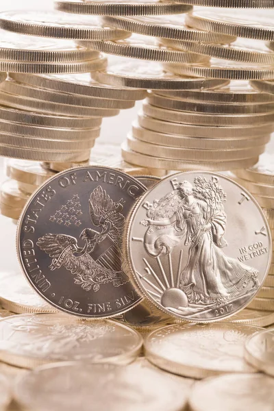 silver and gold bullion on the table