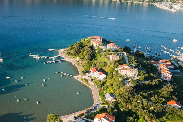 Hırvatistan sahil şeridi havadan görünümü