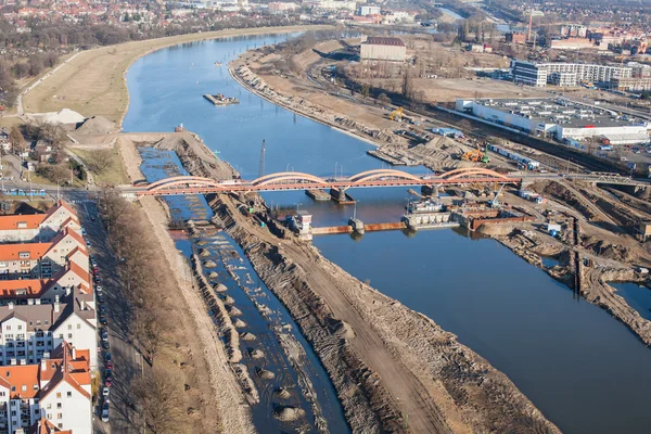 Luftaufnahme der Stadt Breslau — Stockfoto