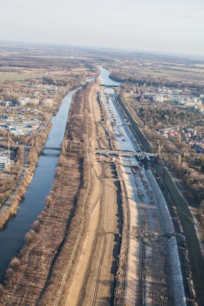 A légi felvétel a Wroclaw city — Stock Fotó