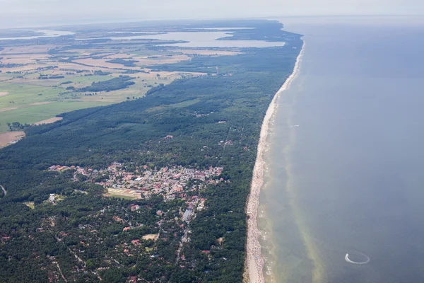 Playa de arena polaca en el mar Báltico —  Fotos de Stock