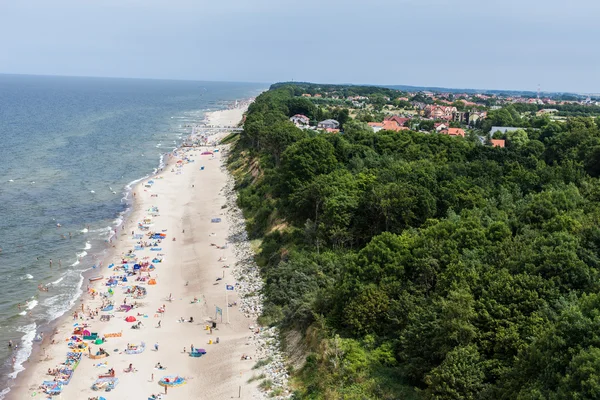 Playa de arena polaca en el mar Báltico —  Fotos de Stock