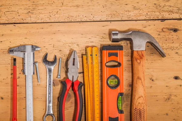 Wood mounting tools — Stock Photo, Image