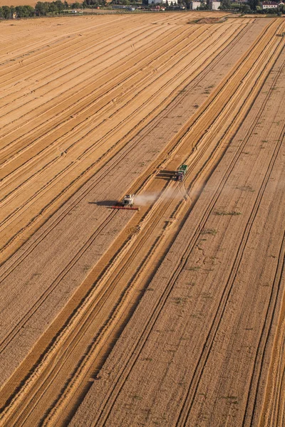 A légi felvétel a combine — Stock Fotó