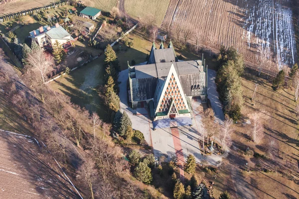 Christian church in Kotlow village — Stock Photo, Image