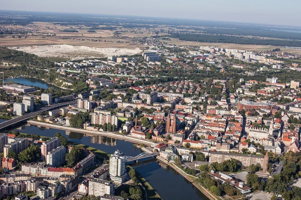 Vista aérea del centro de Opole —  Fotos de Stock