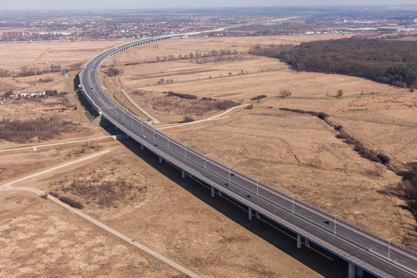 Vista aérea de la autopista —  Fotos de Stock