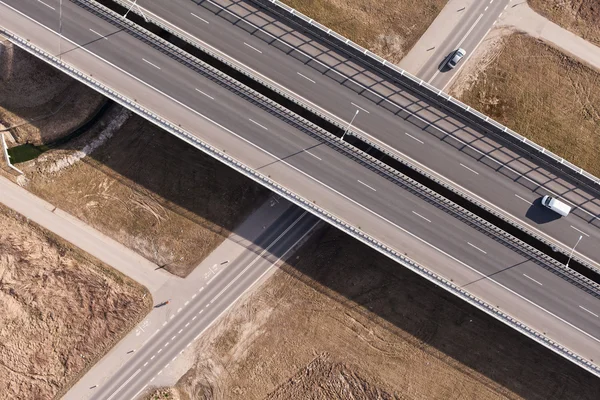 Luftaufnahme der Autobahn — Stockfoto