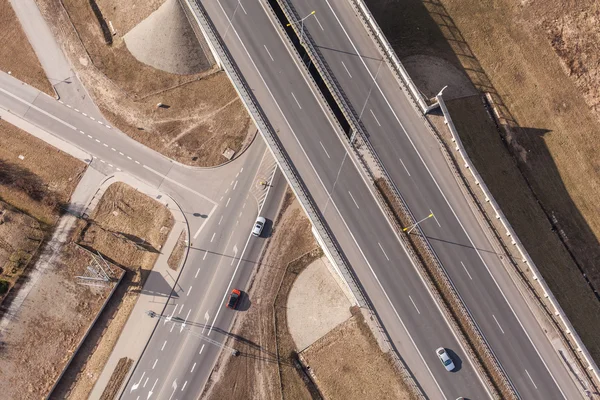 Vue aérienne de l'autoroute — Photo