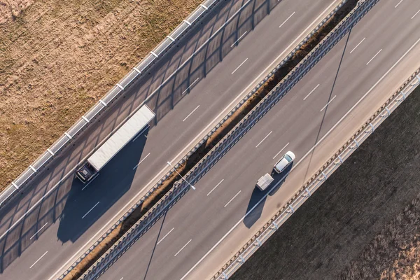 Aerial view of highway — Stock Photo, Image