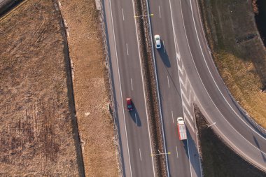 Otobanın havadan görüntüsü