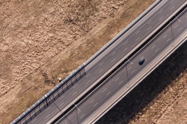 Otobanın havadan görüntüsü