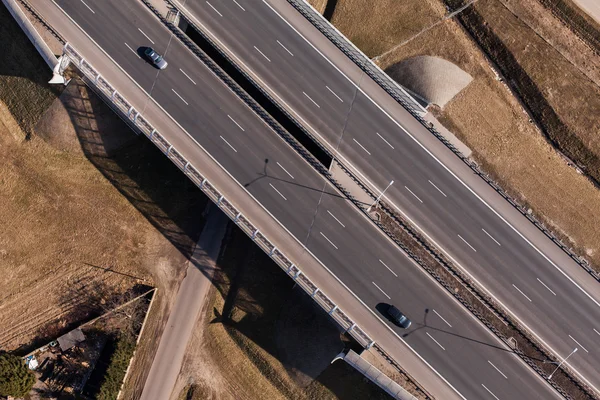 Luchtfoto van de snelweg — Stockfoto