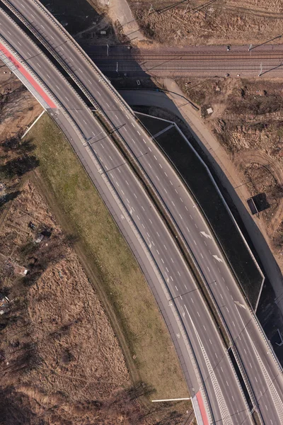 Vue aérienne de l'autoroute — Photo