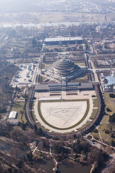 A légi felvétel a Wroclaw city — Stock Fotó