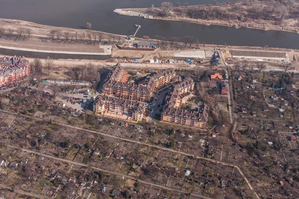 Vista aérea de la ciudad de wroclaw en Polonia — Foto de Stock