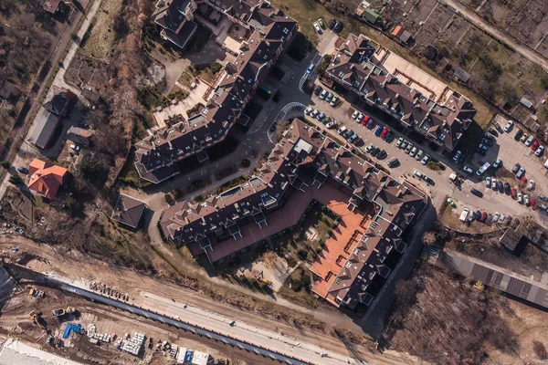 Vista aérea de la ciudad de wroclaw en Polonia —  Fotos de Stock