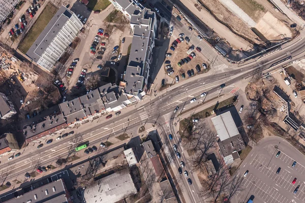 Vista aérea de la ciudad de wroclaw en Polonia — Foto de Stock