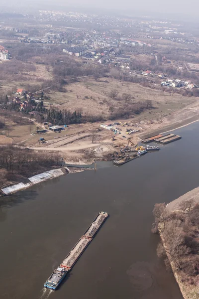 A river barge Utcarészlet — Stock Fotó