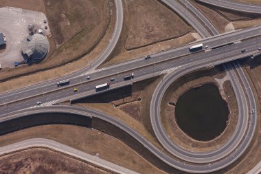 Otobanın havadan görüntüsü