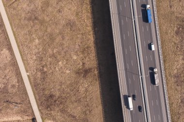 Otobanın havadan görüntüsü 