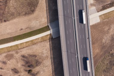 Otobanın havadan görüntüsü 