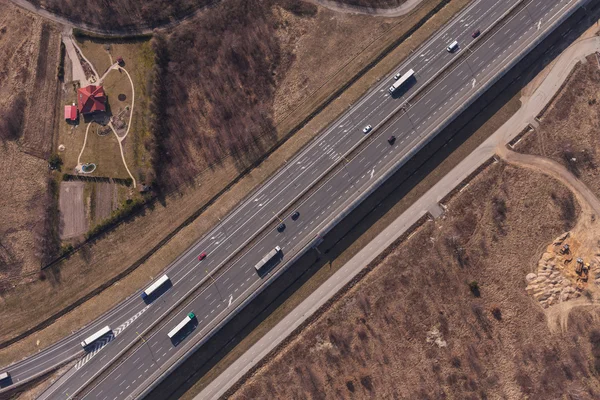 Vista aérea de la autopista — Foto de Stock