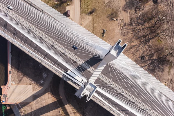 高速道路橋の空撮 — ストック写真