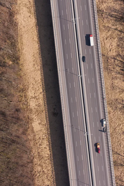 Aerial view of highway — Stock Photo, Image