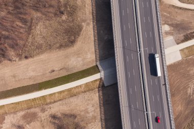 Otobanın havadan görüntüsü