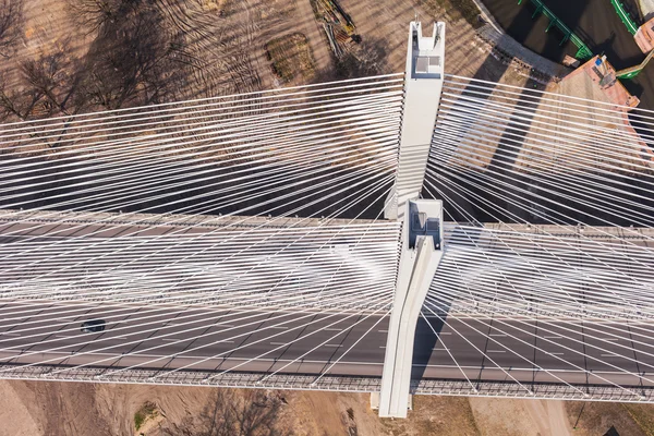 Vista aérea da ponte da estrada — Fotografia de Stock