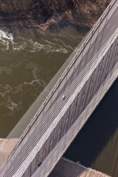 Luftaufnahme der Autobahnbrücke — Stockfoto