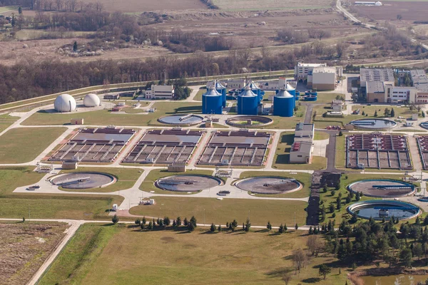 Sewage treatment plant — Stock Photo, Image