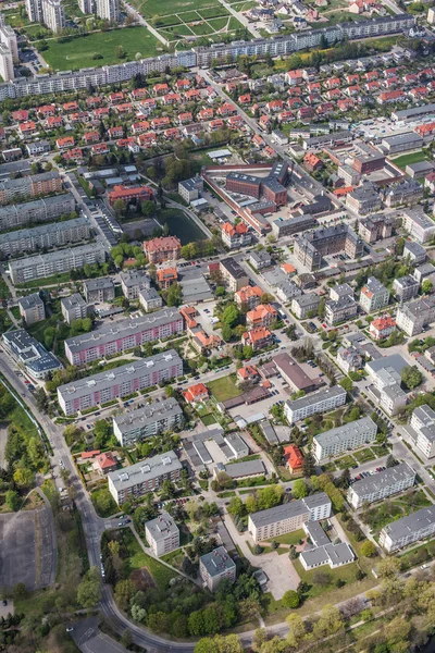 Vista aerea del centro di Klodzko — Foto Stock