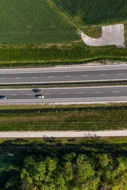 Otobanın havadan görüntüsü