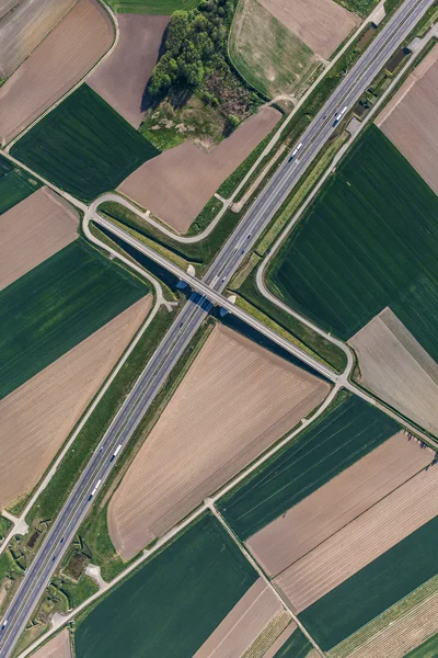 Αεροφωτογραφία του αυτοκινητόδρομου — Φωτογραφία Αρχείου