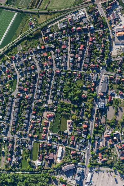 Vista aérea da cidade de Olesnica — Fotografia de Stock